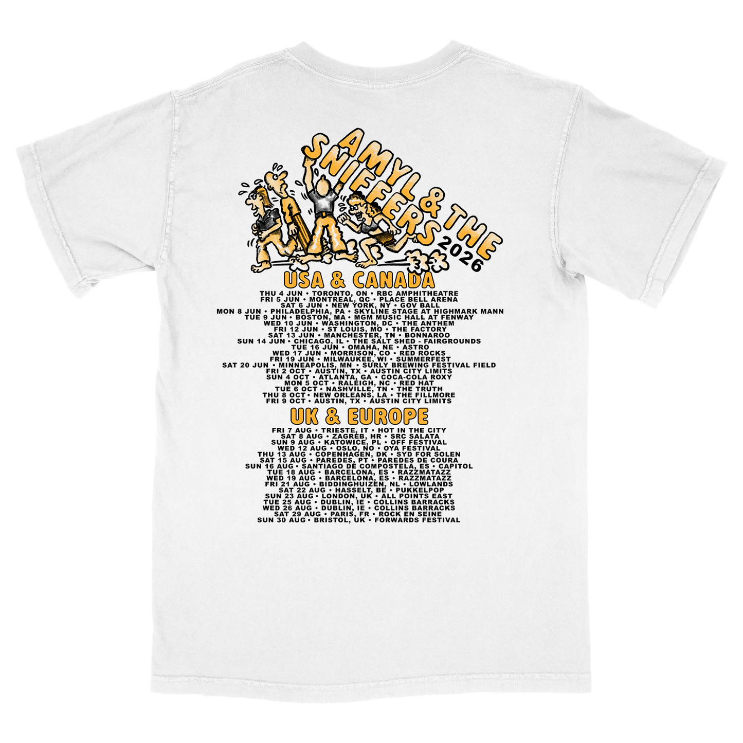 Cartoon 2026 Tour Tee